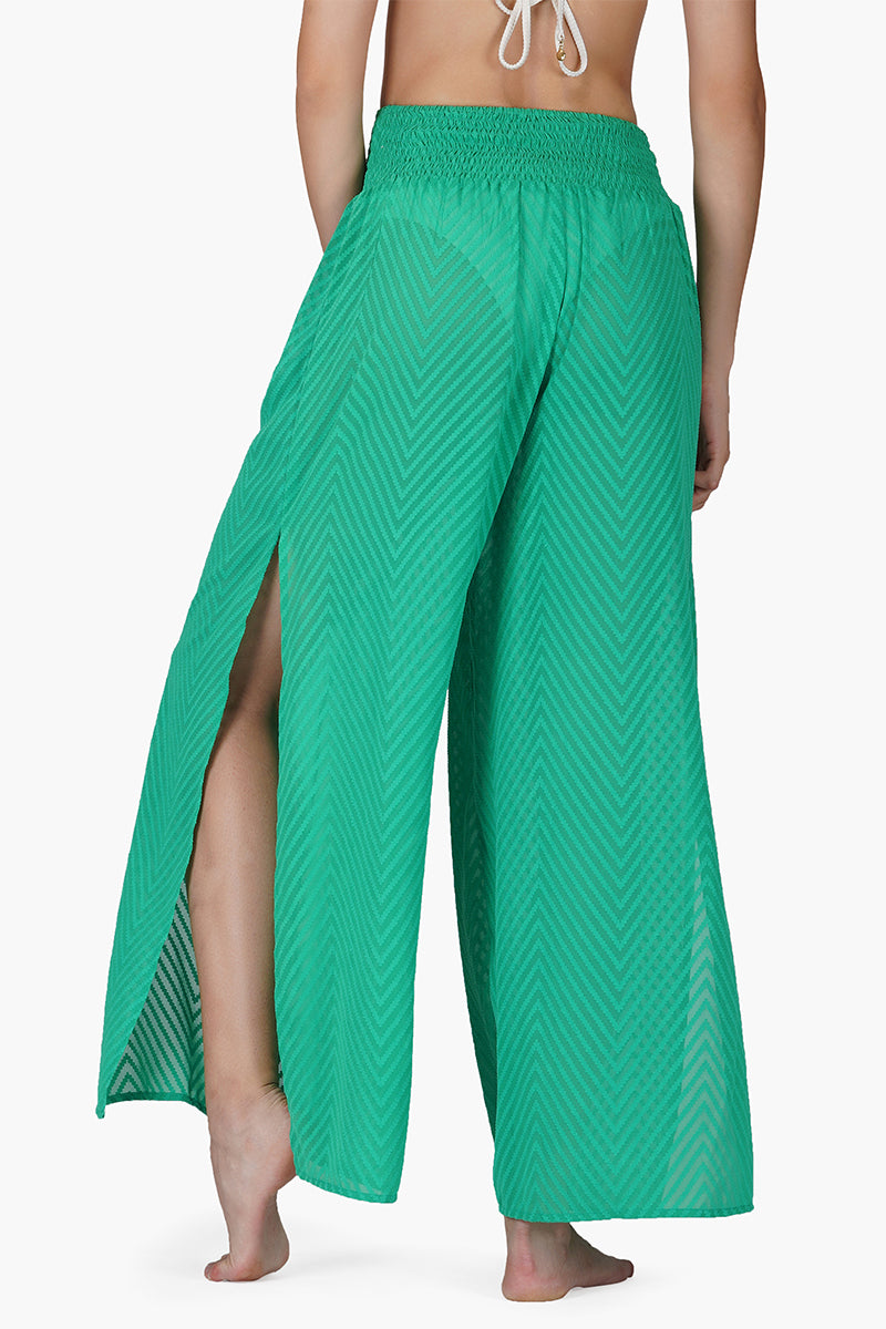 Emerald Chevron Pants