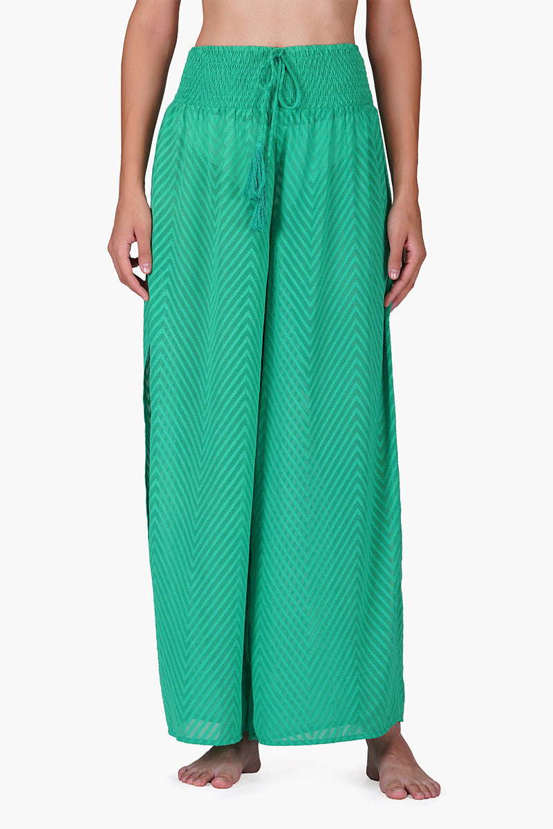 Emerald Chevron Pants