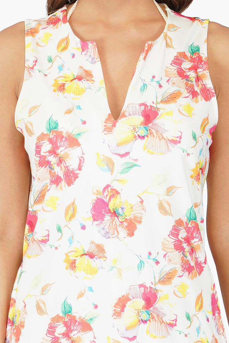 Camellia Floral Short Dress