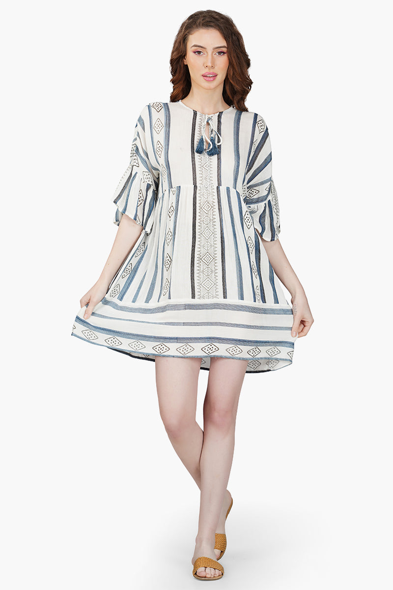 Gianna Striped Short Dress