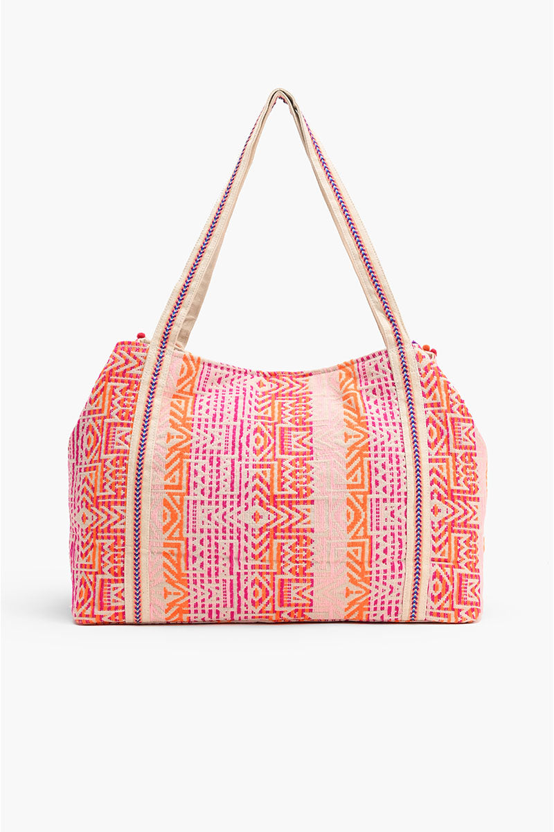 Raffia Embellished Gloria Tote