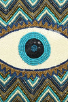 Evil Eye Good Luck Clutch with Removable Crossbody Chain
