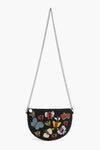 Tropical Embellished Crossbody Pouch with Coin Pouch