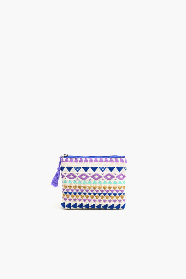 Aztec Lilac Coin Pouch