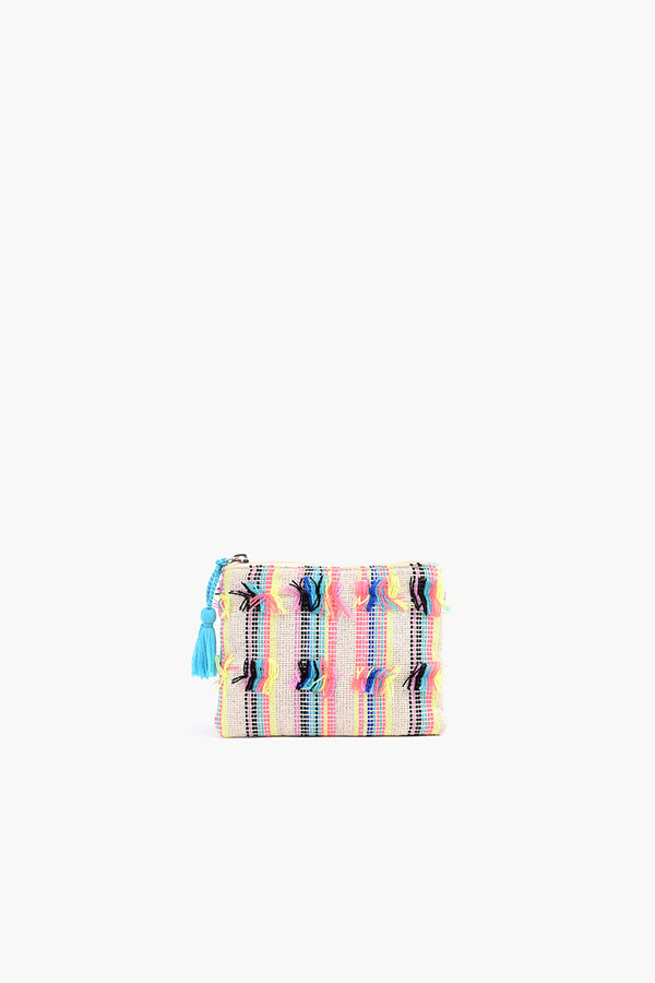 Neon Fringe Coin Pouch