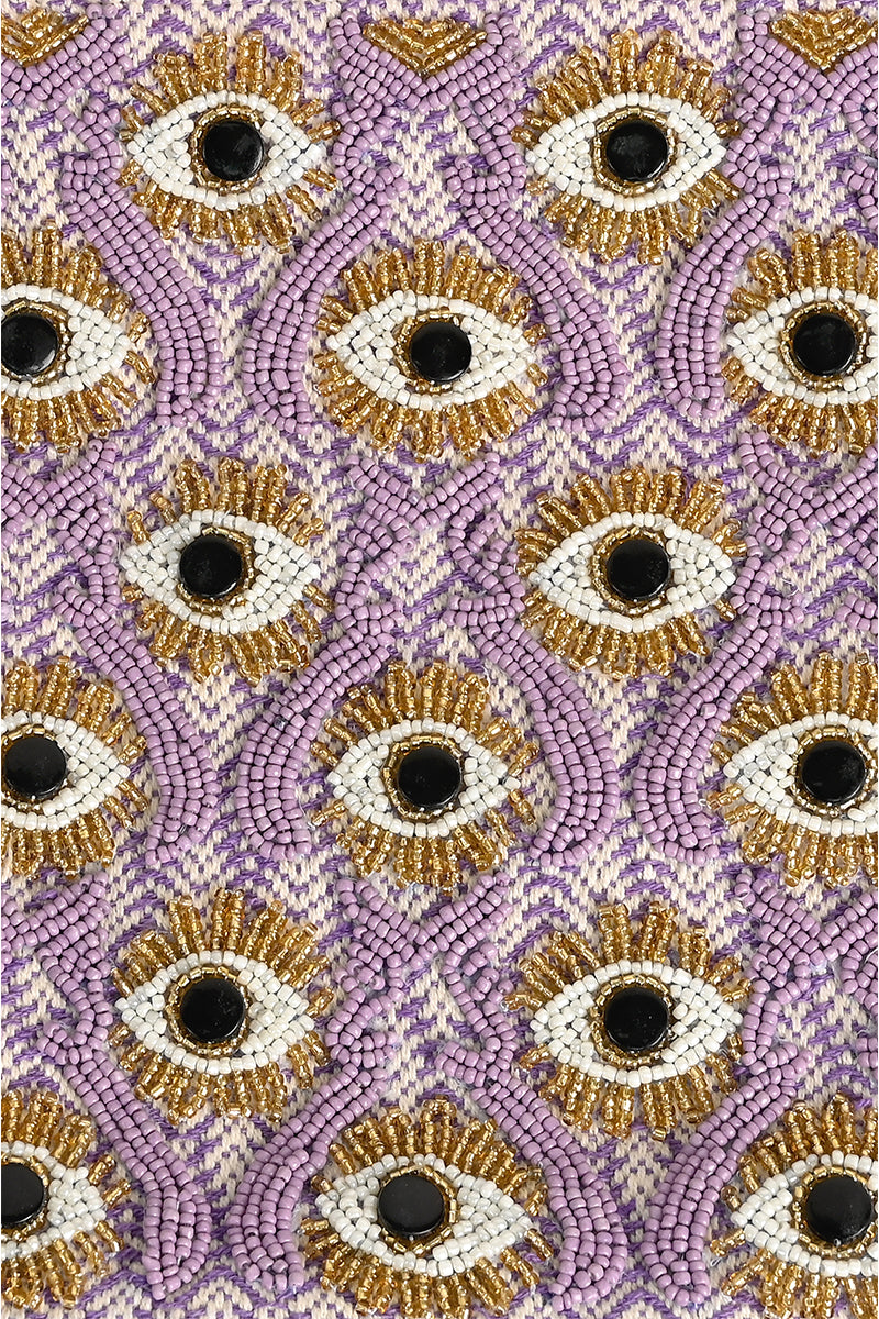 Digital Lavender Evil Eye Tote