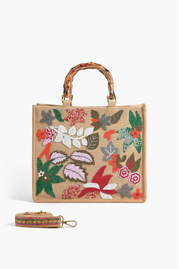 Whisper White Fringe Embroidered Weekender Bag — Travel Bags America & Beyond