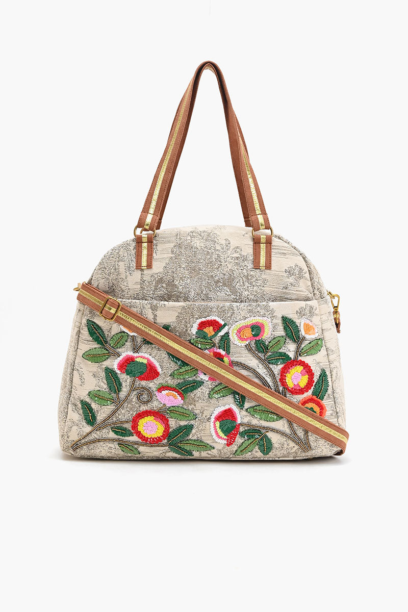 Fall Floral Travel Tote