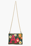 E Floral Crossbody Bag
