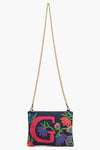 F Floral Crossbody Bag