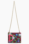 V Floral Crossbody Bag