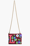J Floral Crossbody Bag