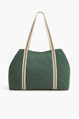 Evergreen Floral Tote