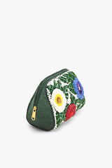 Evergreen Floral Cosmetic Pouch