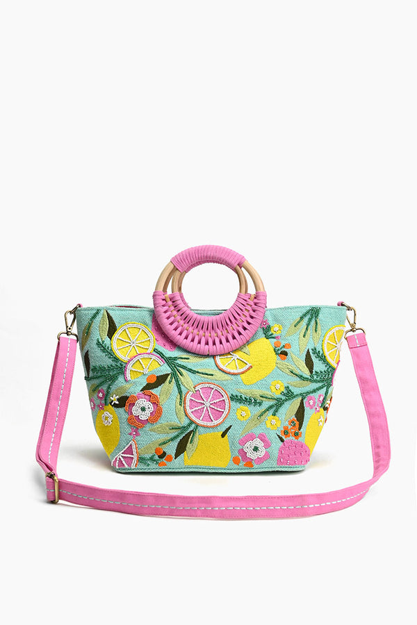Citrus Blueberry Infusion Crossbody Tote