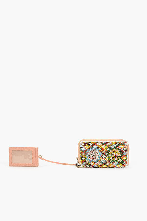 Petals in the Waffle Grove Wallet with Card Holder