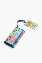 Azure Butterfly Ballet Wallet with Card Holder