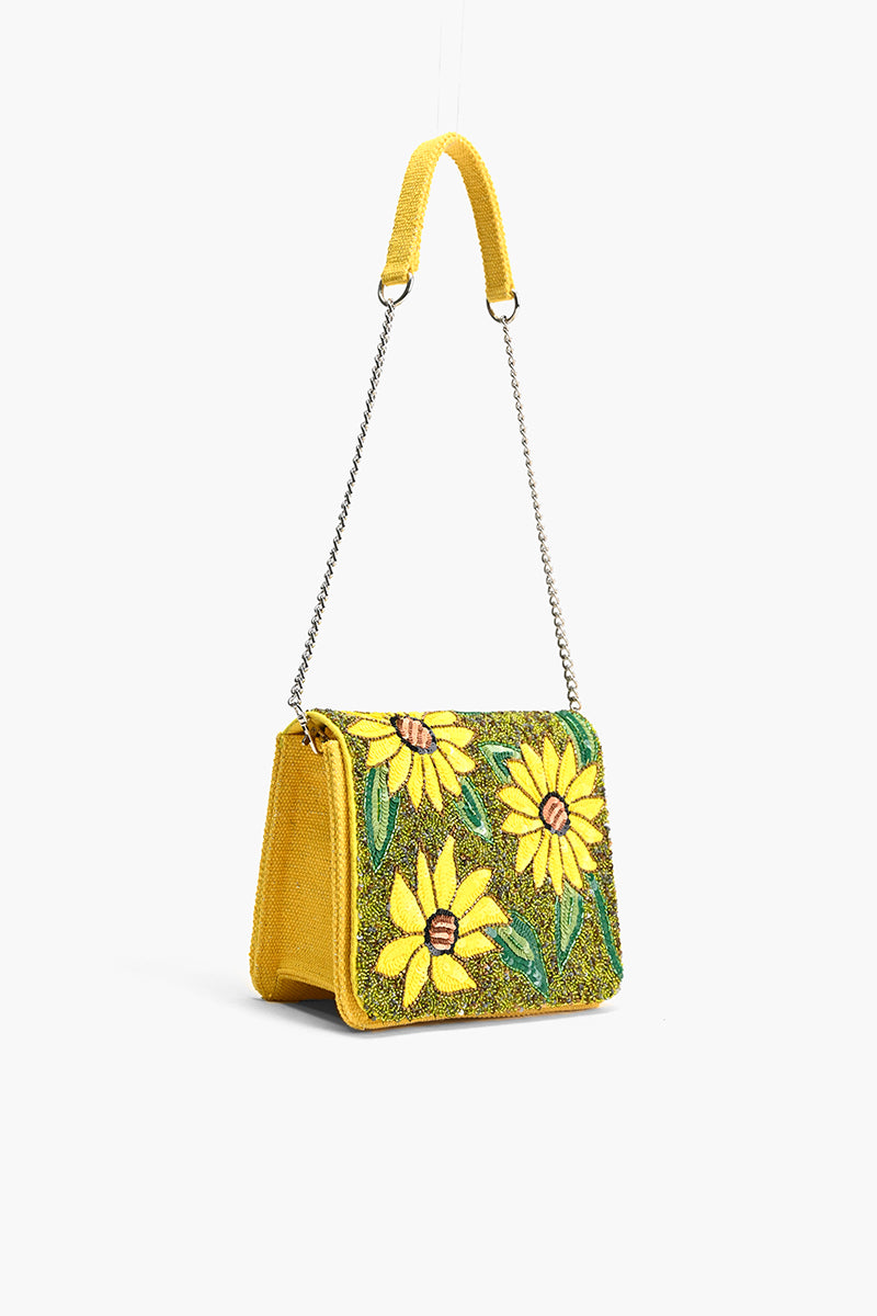 Joyful Blooms Sunflower  Shoulder Bag