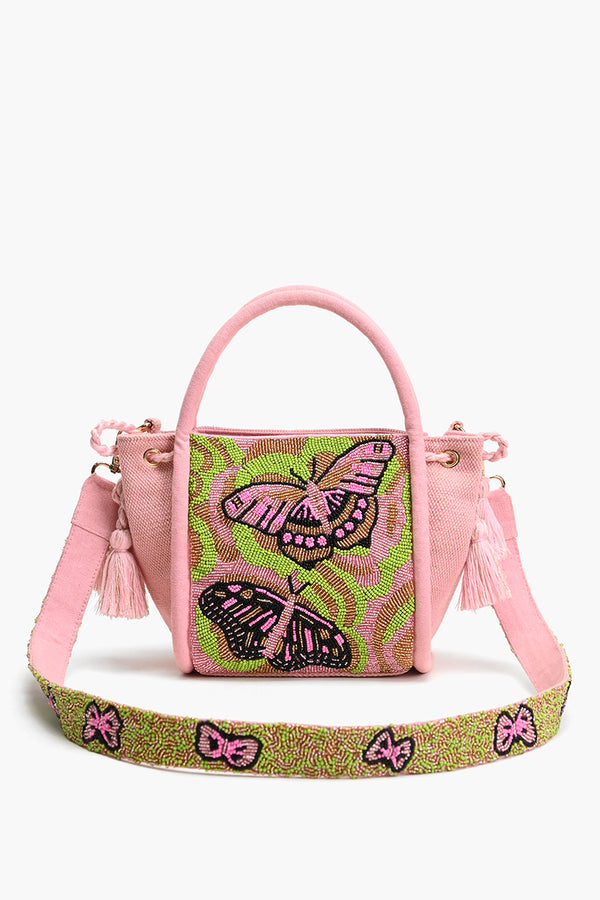 Mystic Pink Butterfly Mini Tote
