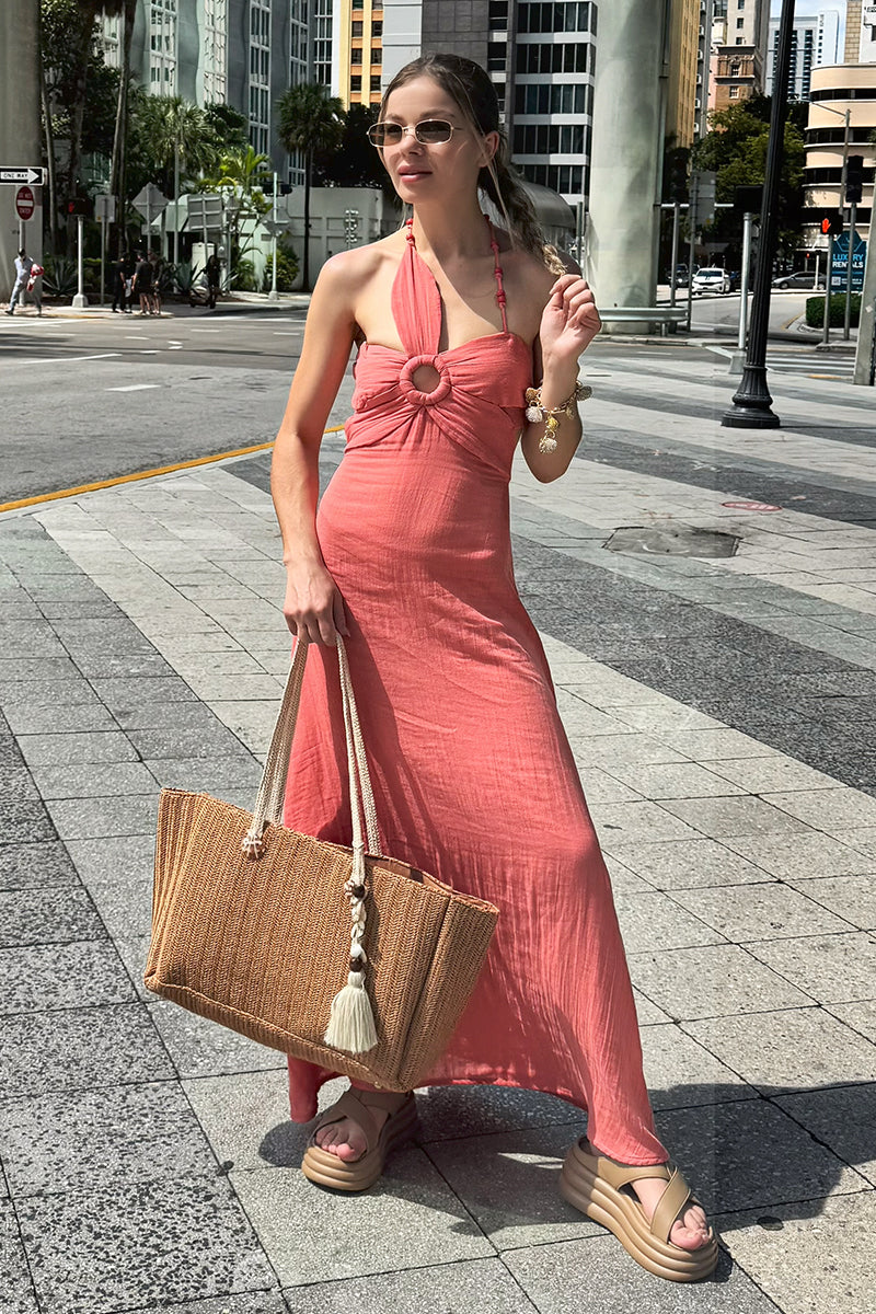 Raffia Reef Shell Tote