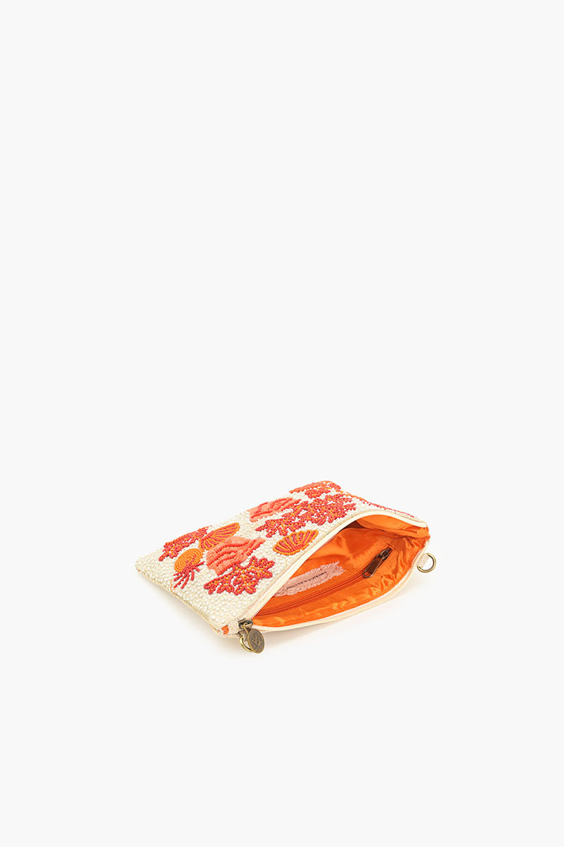 Coral Reefs Top Zip Pouch | America & Beyond