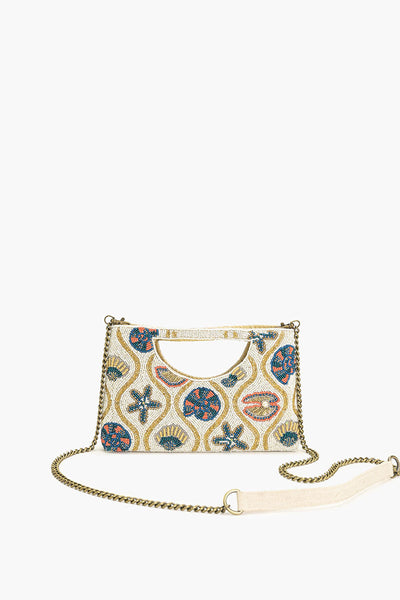 Sunlit Shore Beaded Clutch Bag | America & Beyond