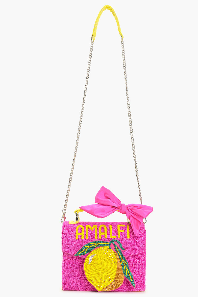 Amalfi Beaded Top Handle Bag | America & Beyond