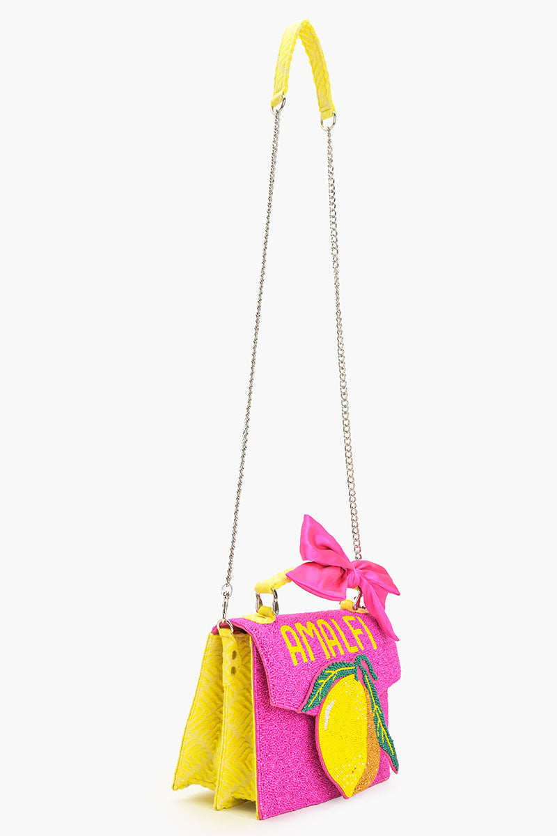 Amalfi Beaded Top Handle Bag | America & Beyond