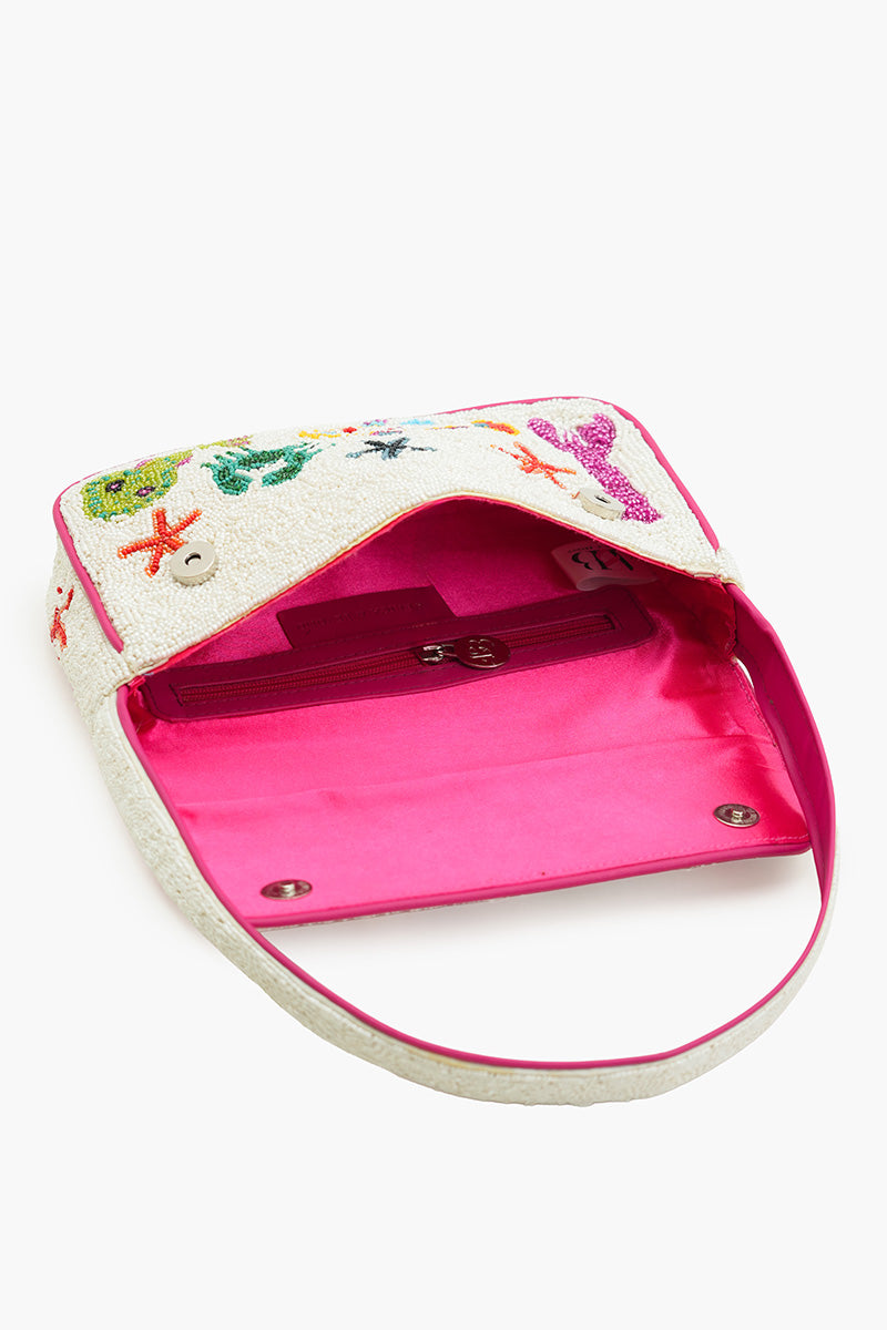 Underwater Tales Beaded Shoulder Bag | America & Beyond