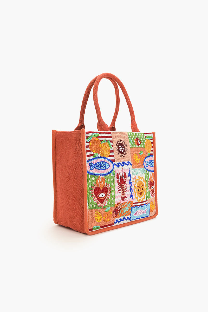 Sun & Sea Beaded Tote | America & Beyond