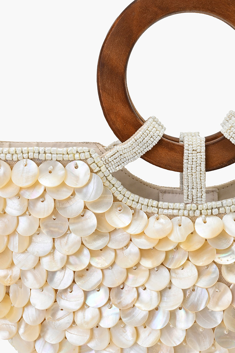 Mermaid Scale Top Handle Bag | view 2