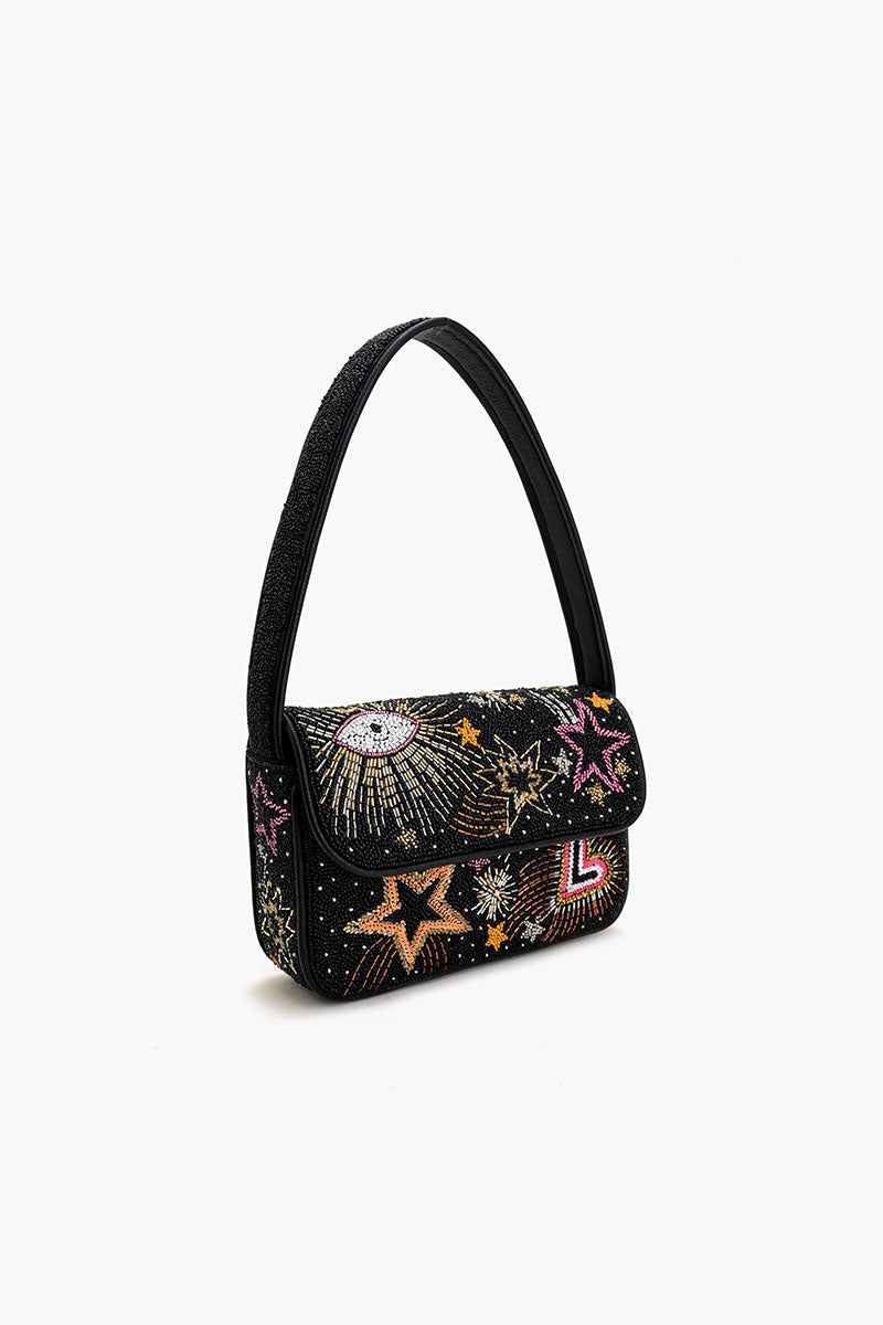 Celestial Spark Embellished Shoulder Bag | America & Beyond