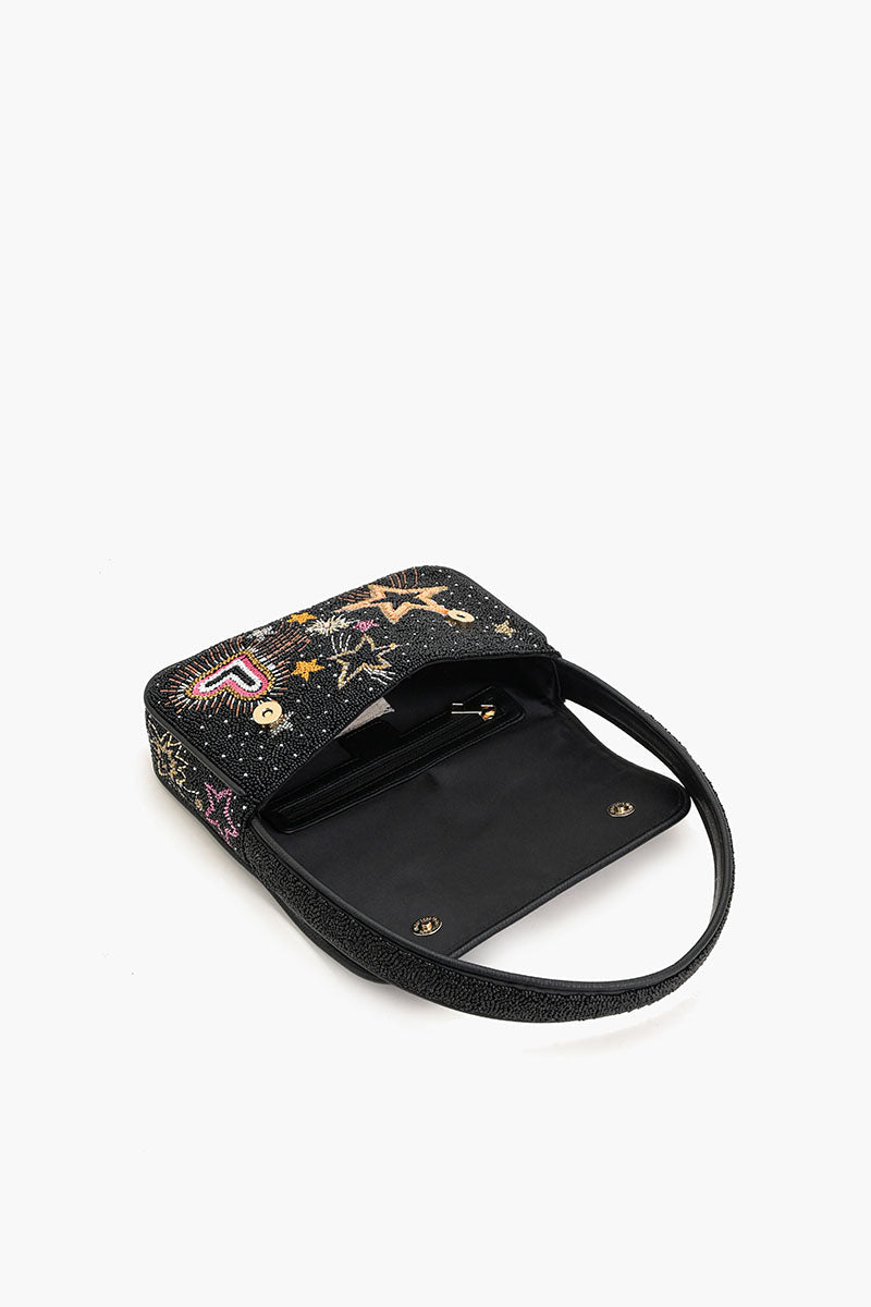 Celestial Spark Embellished Shoulder Bag | America & Beyond