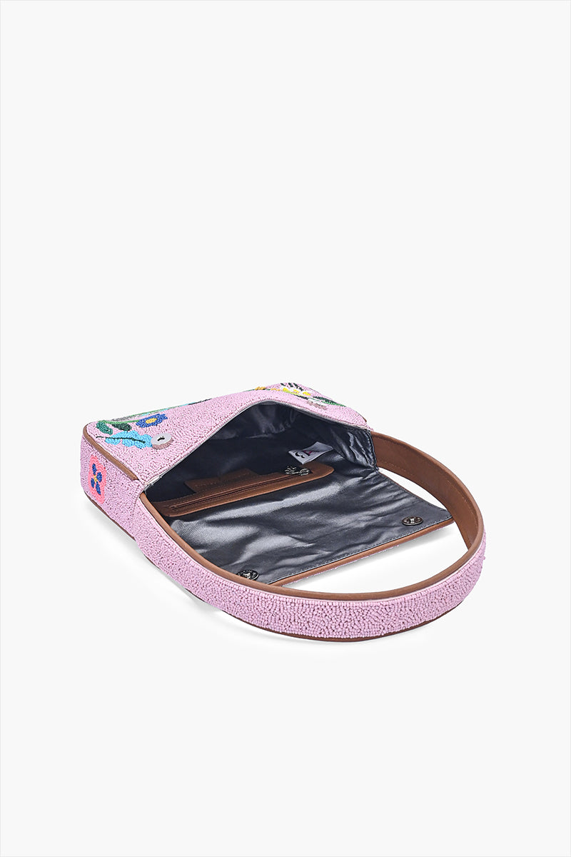 Floral Melody Embellished Shoulder Bag | View 6