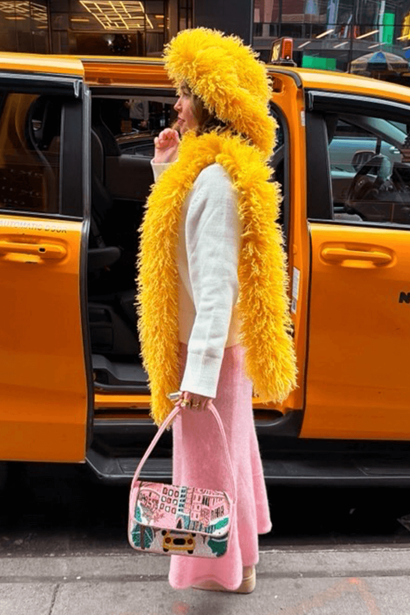 New York Dreams Beaded Shoulder Bag