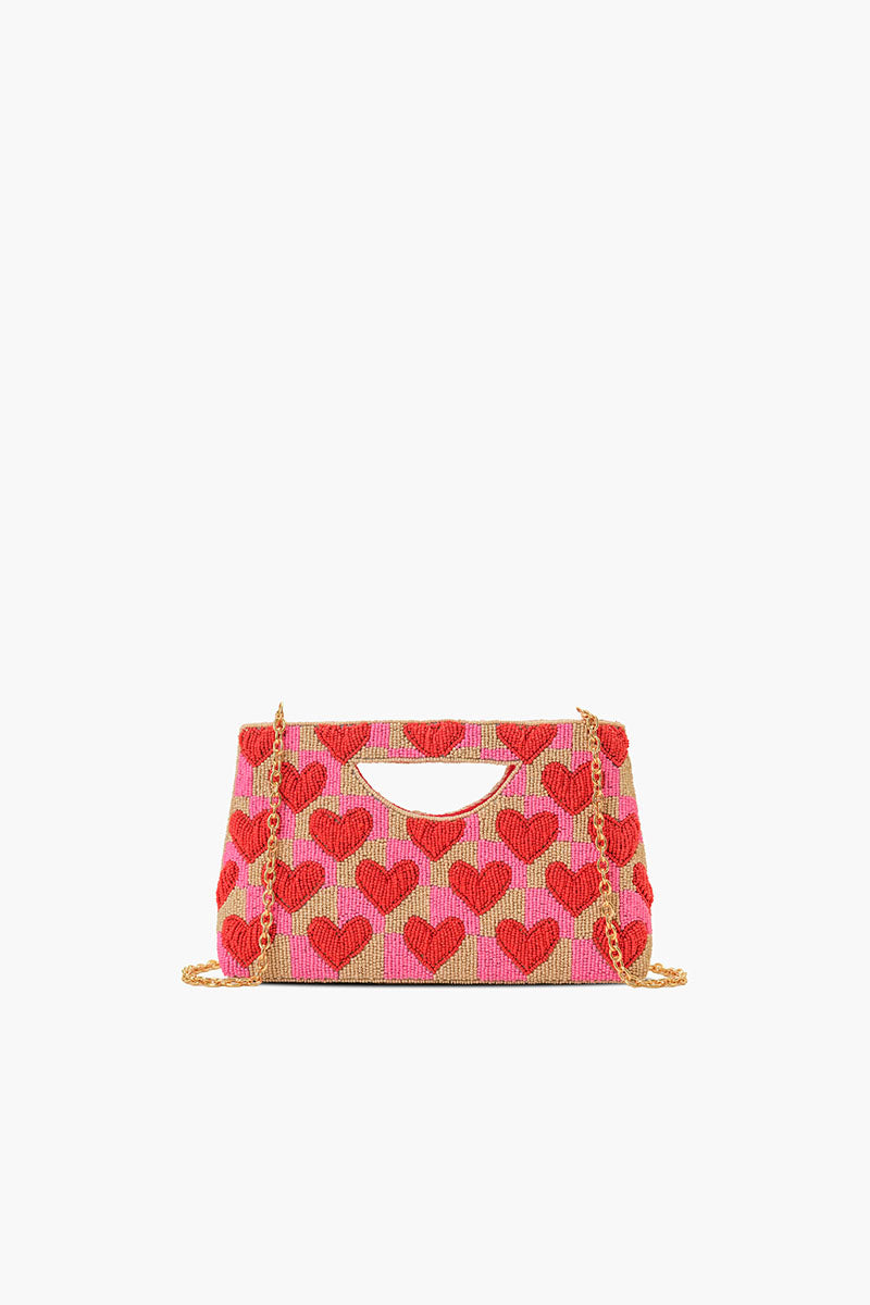 Amour Artisan Heart Beaded Handheld Clutch | view 2