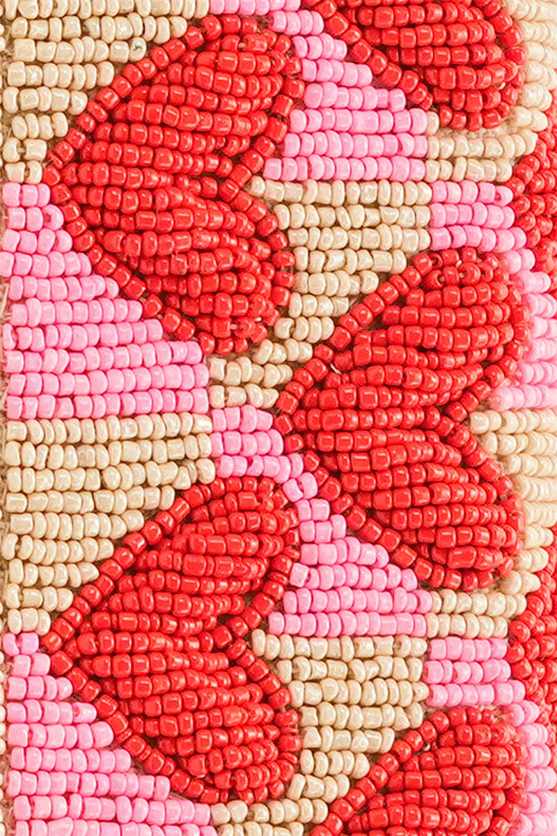 Amour Artisan Heart Beaded Shoulder Bag | America & Beyond