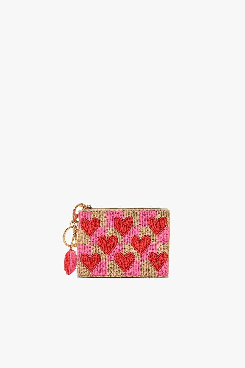 Amour Artisan Heart Beaded Coin Pouch | view 1