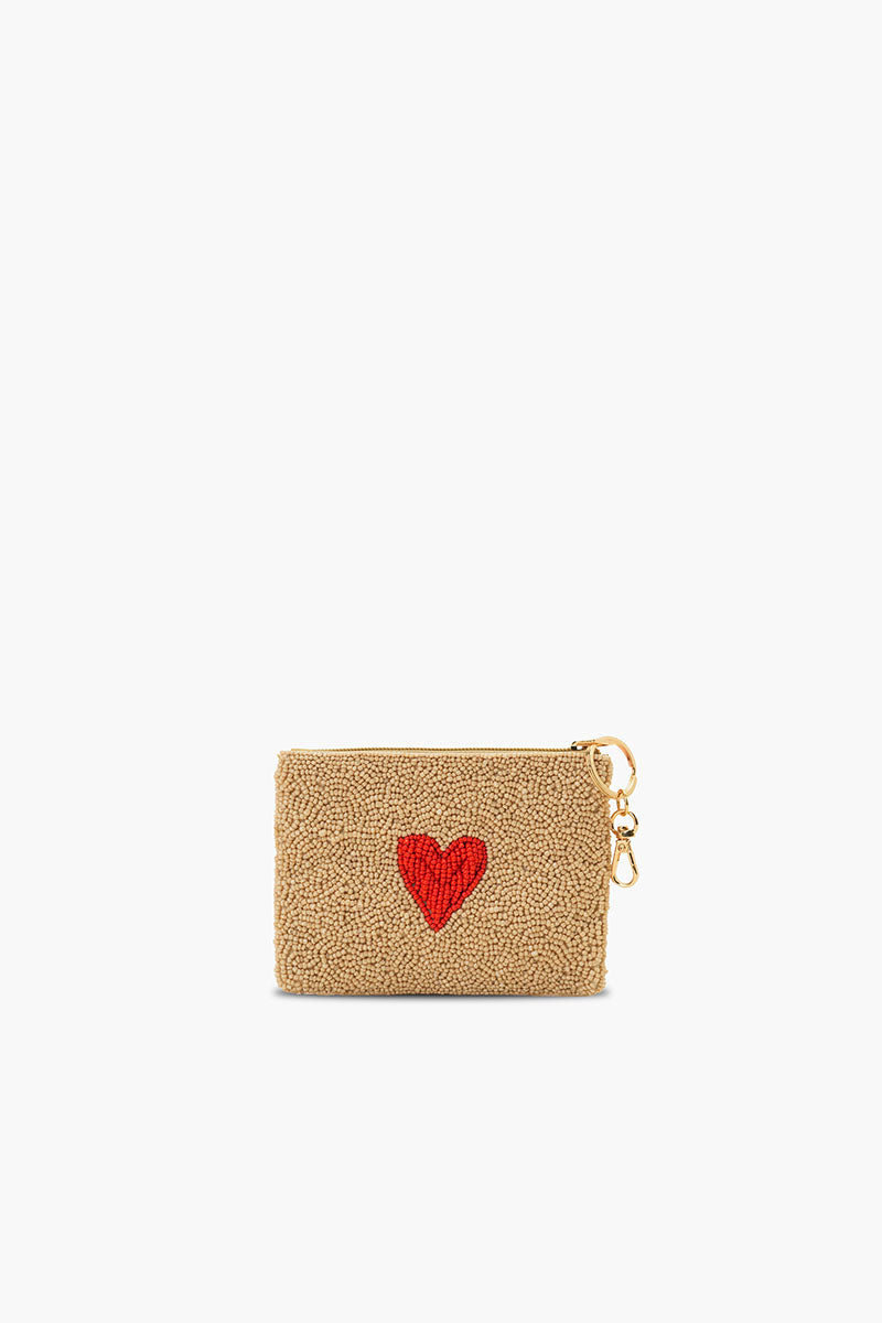 Amour Artisan Heart Beaded Coin Pouch | view 2