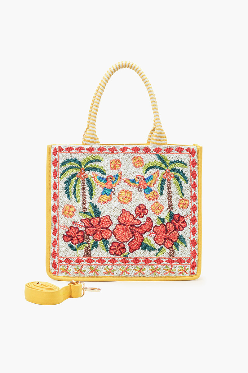 Rio Rhythm Vibrant Beaded Artisan Book Tote | view 1