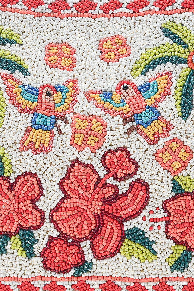 Rio Rhythm Vibrant Beaded Artisan Top Handle Bag