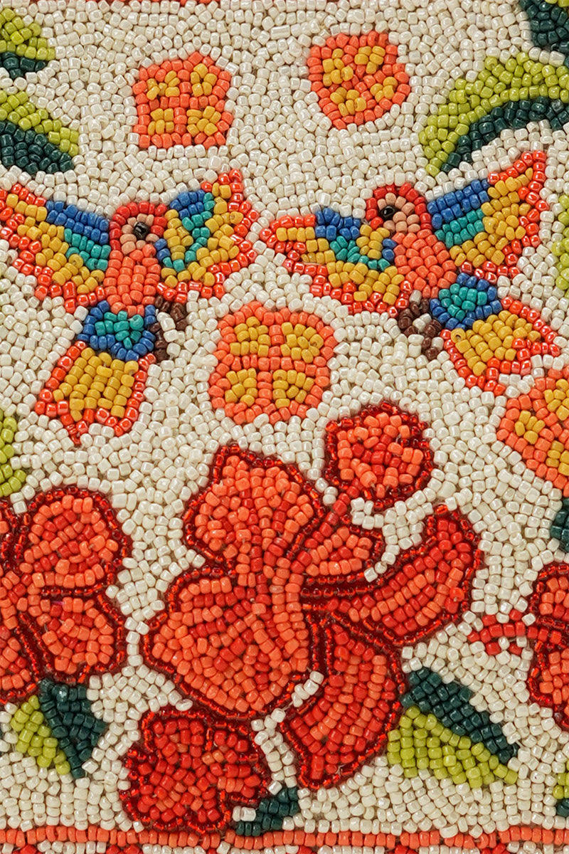 Rio Rhythm Vibrant Beaded Artisan Top Handle Bag