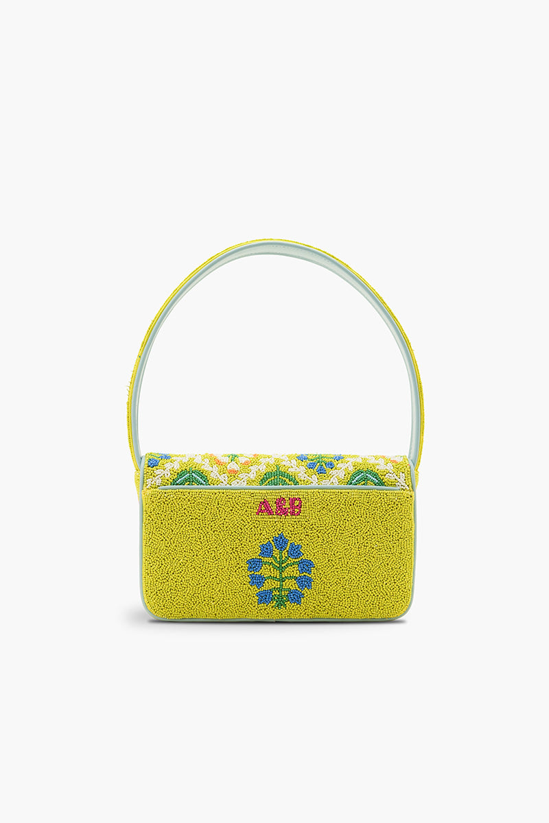 Mod Garden Geo Floral Beaded Shoulder Bag