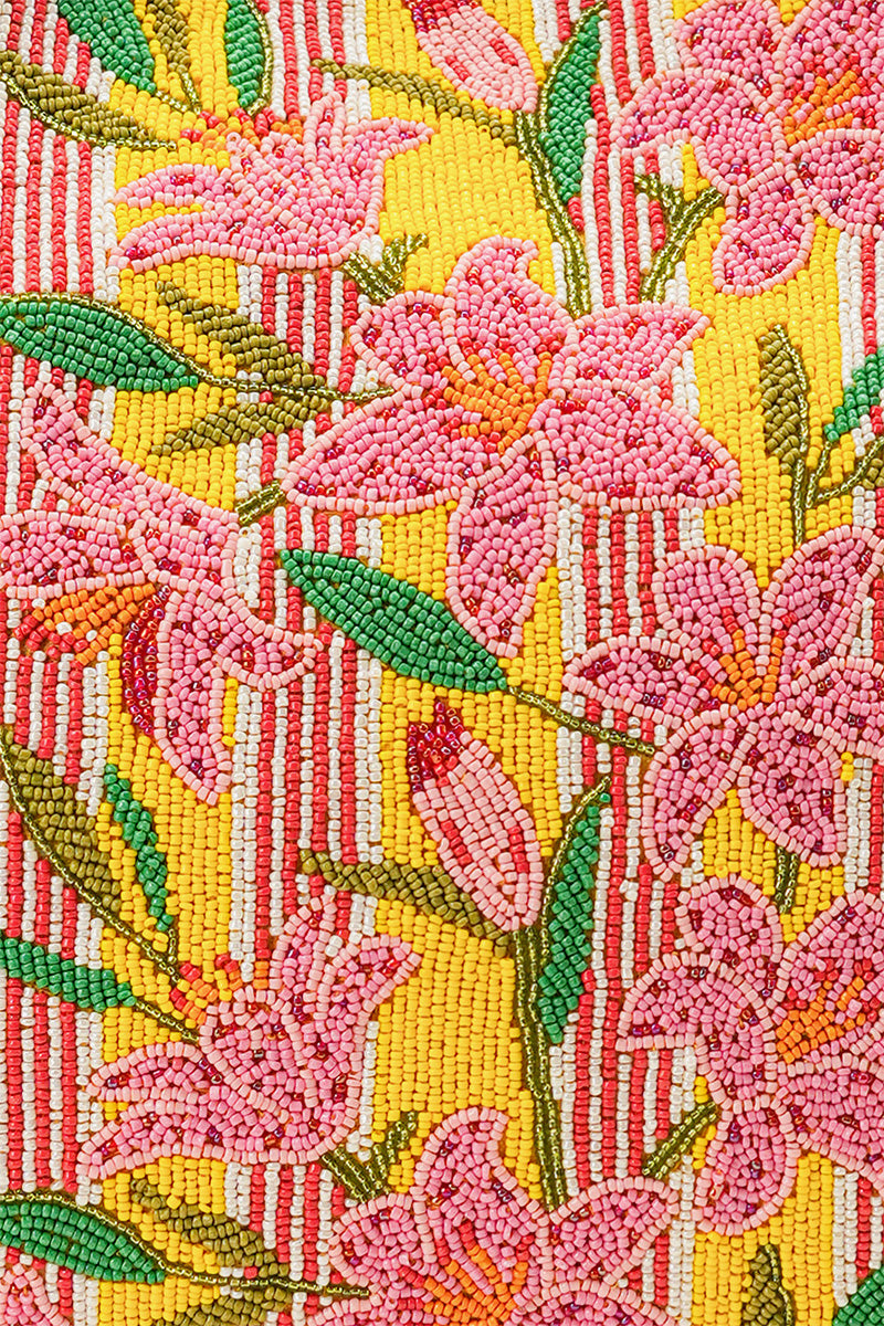 Lily Pond Artisan Beaded Feminine Oversized Tote