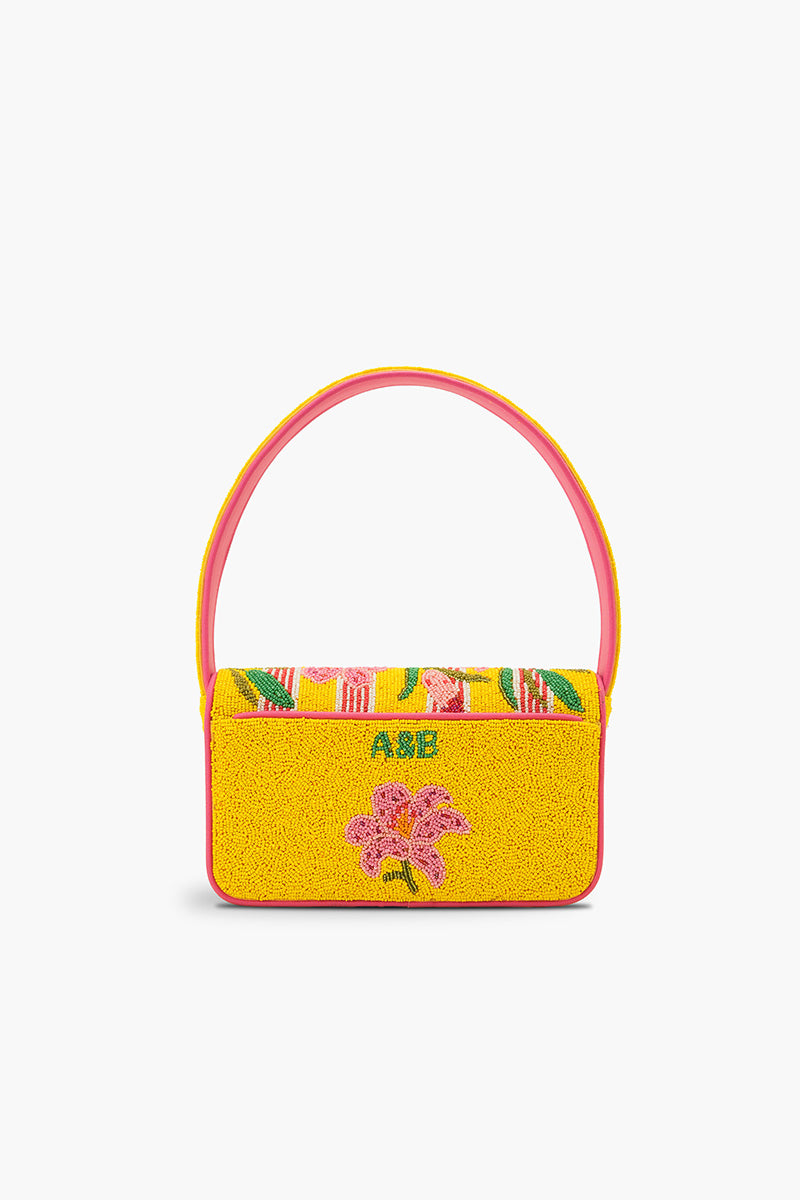 Lily Pond Artisan Beaded Feminine Beaded Shoulder Bag | View 5