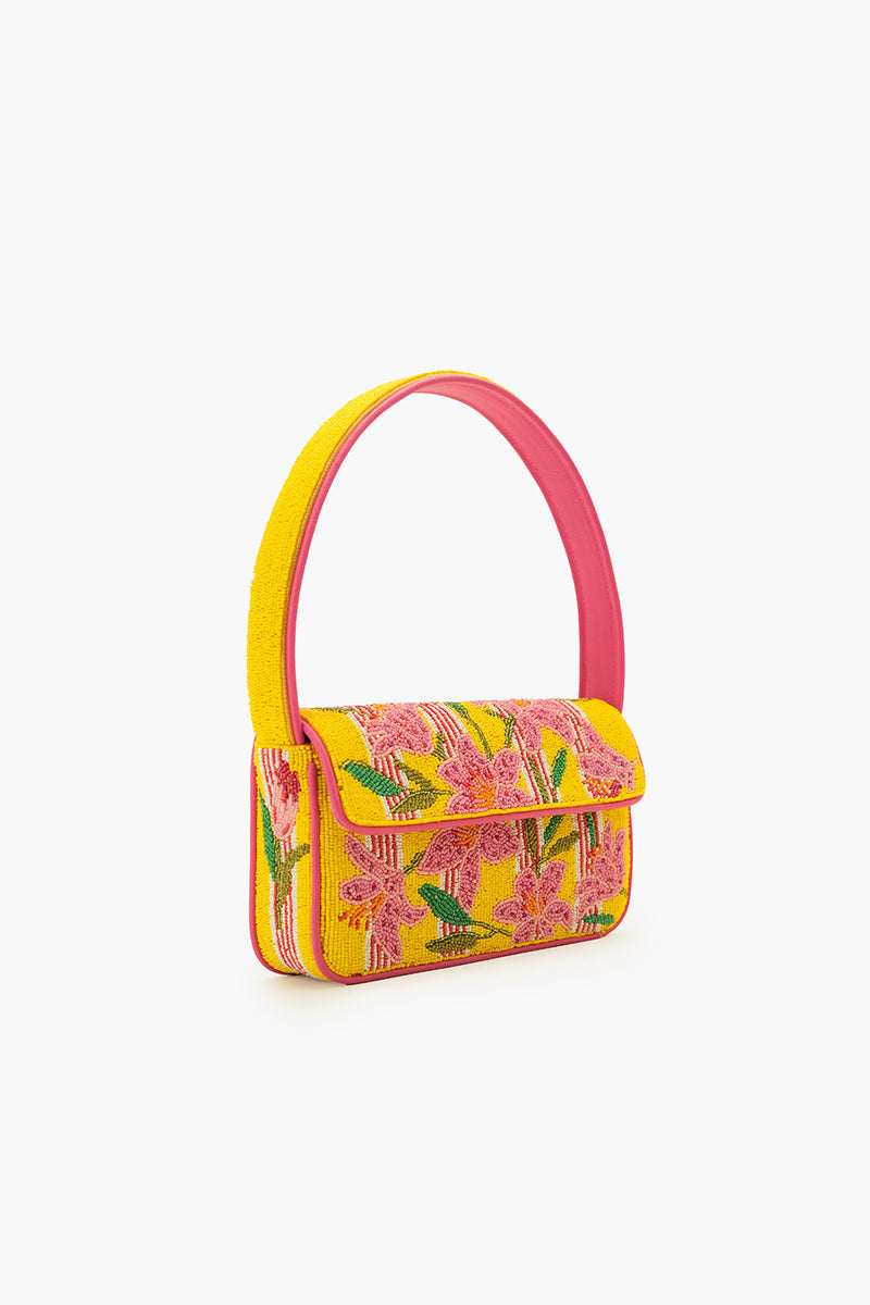 Lily Pond Artisan Beaded Feminine Beaded Shoulder Bag | View 4