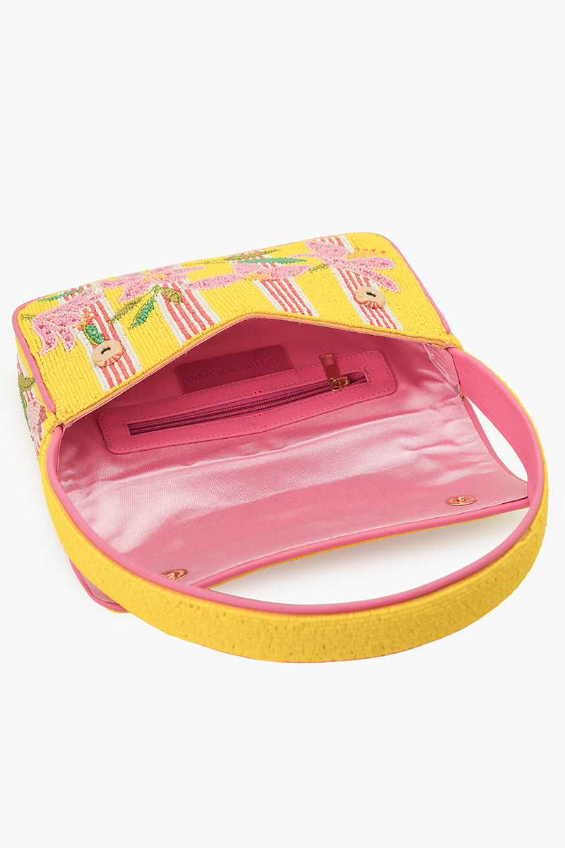 Lily Pond Artisan Beaded Feminine Beaded Shoulder Bag