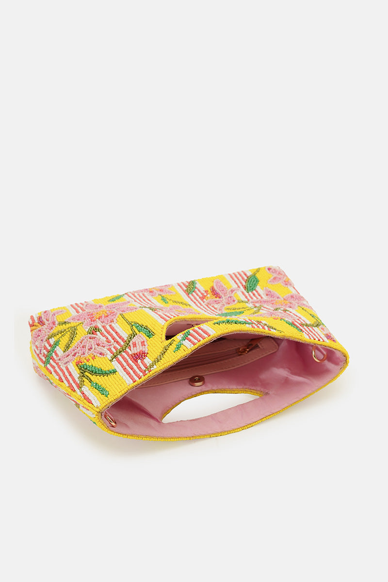 Lily Pond Artisan Beaded Feminine Handheld Clutch