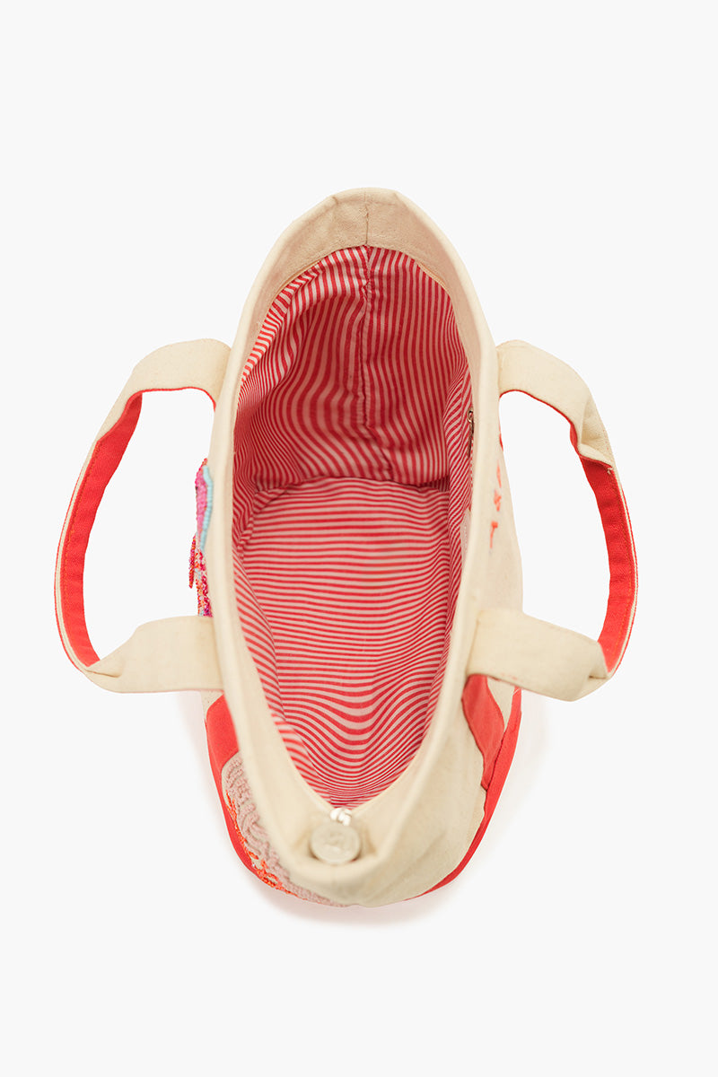 Coral Seahorse Small Tote | America & Beyond