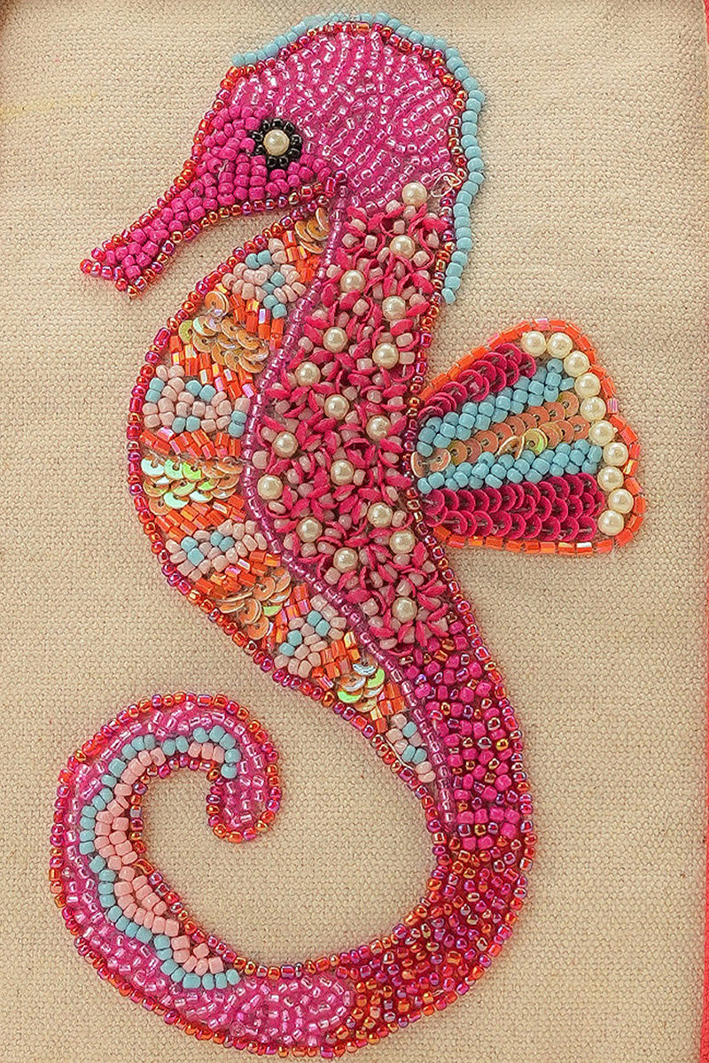 Coral Seahorse Small Tote